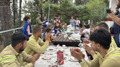 Tekirdağ'da öğrencilerden orman işçilerine mektuplu teşekkür