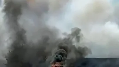Tekirdağ’da otomobil yangınında, 200 dönüm anız ve TIR dorsesi zarar gördü