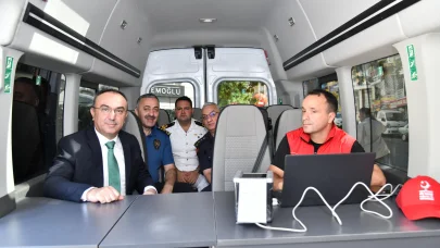 Tekirdağ'da yeni mobil göç noktası aracı hizmete girdi
