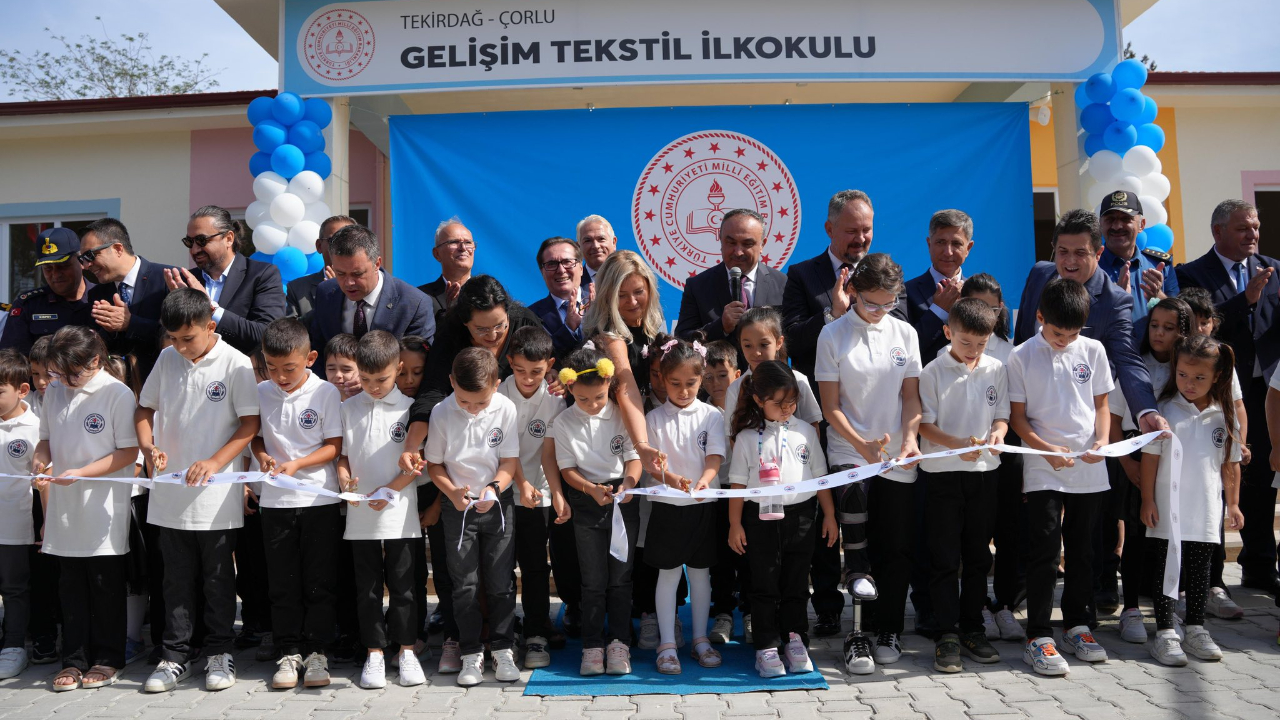 Çorlu’da Eğitime Büyük Katkı: Gelişim Tekstil İlkokulu Açıldı