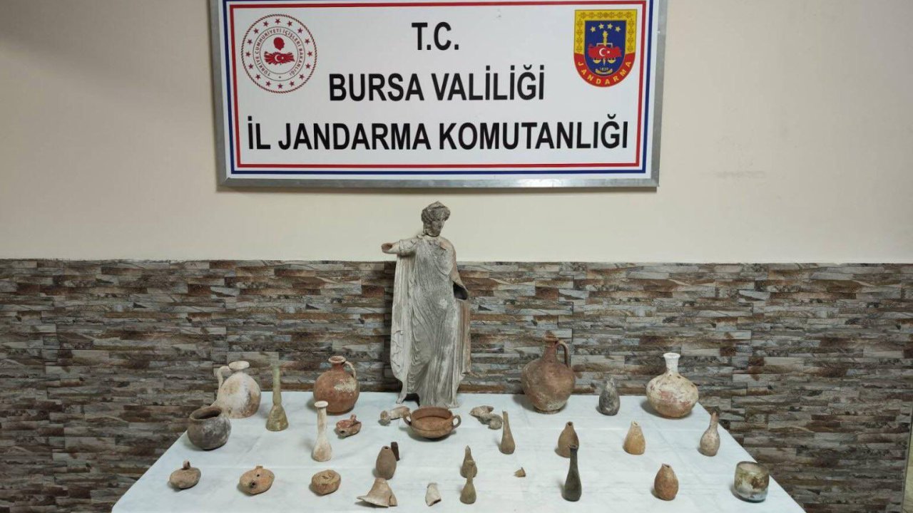 Bursa’da tarihi eser operasyonu: 2 gözaltı