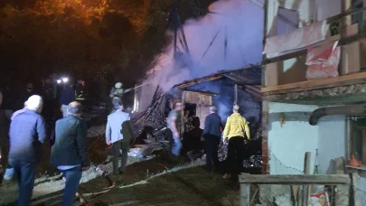 Bursa’nın İnegöl ilçesinde samanlık yangını