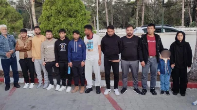 Edirne'de 12 kaçak göçmen yakalandı; 1 gözaltı