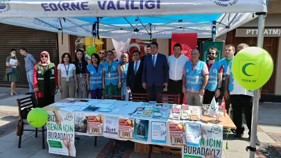 Edirne’de Halk Sağlığı Haftası kapsamında vatandaşlar bilgilendirildi
