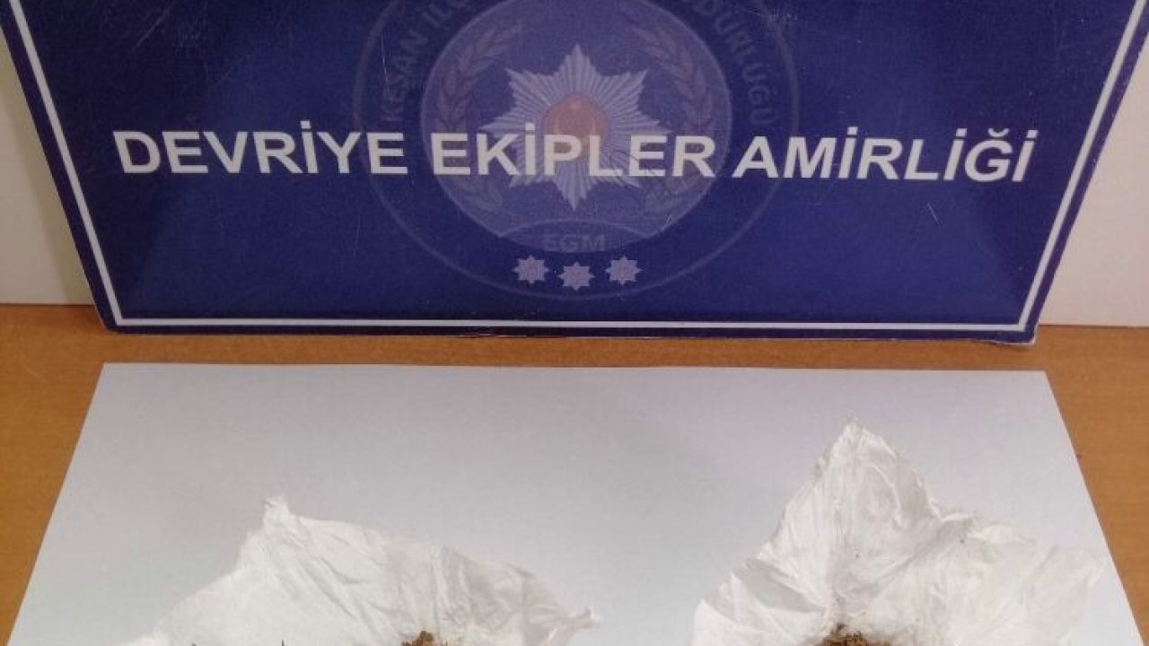 Edirne’de üzerinde uyuşturucuyla yakalanan şüpheliye gözaltı