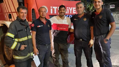 İzmit'te havalandırma boşluğuna düşen kişiyi itfaiye kurtardı