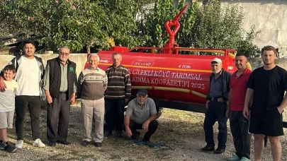 Köy kooperatifi orman yangınlarına karşı kendi imkanlarıyla yangın tankeri aldı