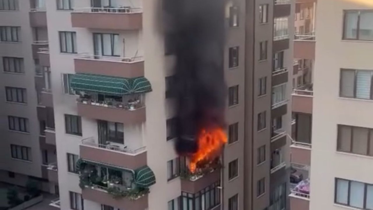 Ocakta unutulan yemek, yangına yol açtı