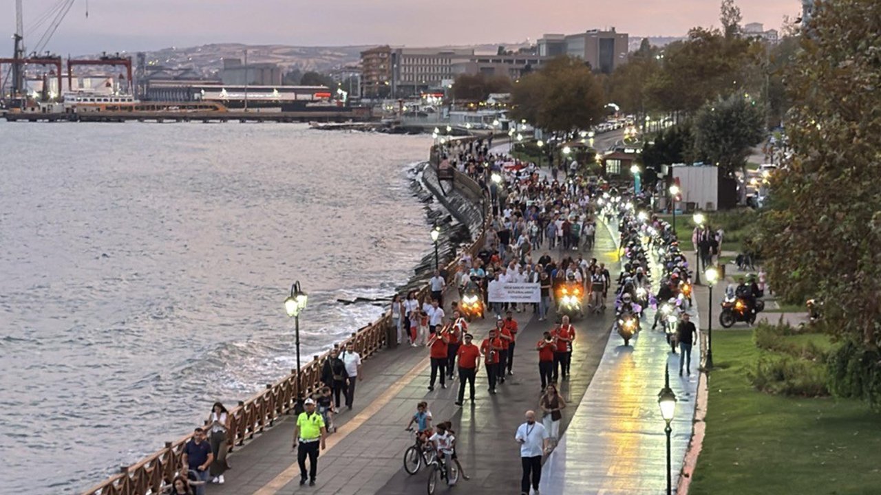 Tekirdağ'da 'Halk Sağlığı Haftası' yürüyüşü