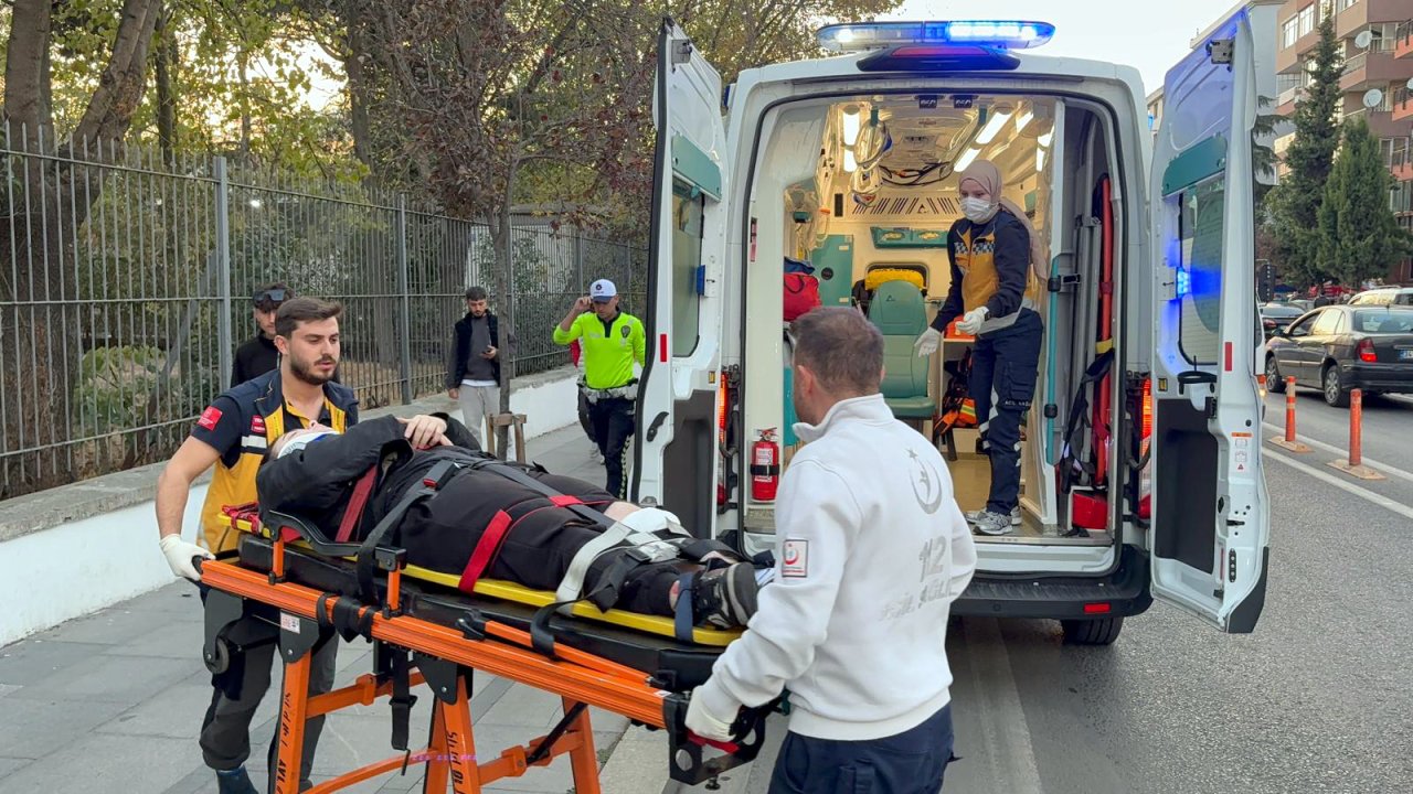 Tekirdağ&#039;da yaya geçidinde kaza; 2 yaralı