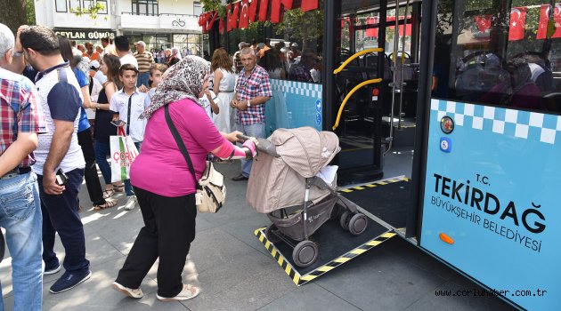 5 Yeni Otobüs Törenle Hizmete Girdi