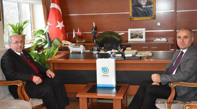 Başkan Albayrak Çorlu Kaymakamı Levent Kılıç’ı Ziyaret Etti