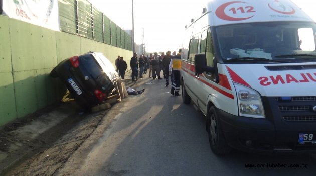 Çerkezköy’de Trafik Kazası 3 yaralı 1 ölü