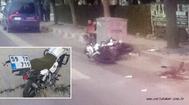 Çerkezköy'de Motosiklet Kazası 1 Ölü