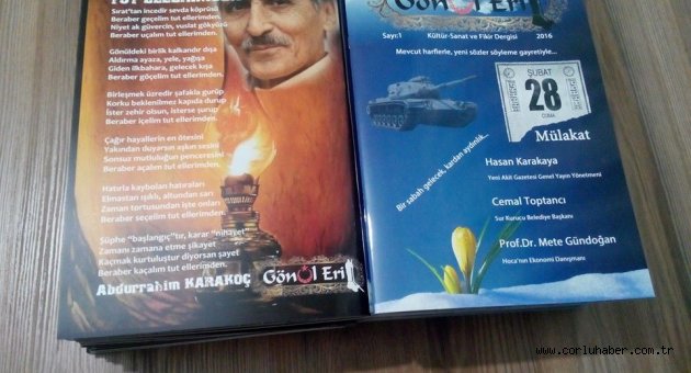 DERGİCİLİK GELENEĞİNİN DEVAMI OLAN "GÖNÜL ERİ DERGİSİ" OKUYUCUSU İLE BULUŞTU