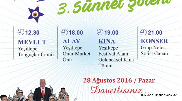 Ergene’de Sünnet Şöleni Programı Belli Oldu