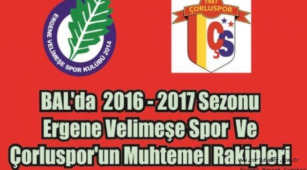 Ergene Velimeşe Spor Ve Çorluspor’un Grupları Belli Oldu.
