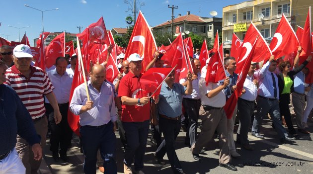 Ergene'de Demokrasi Yürüyüşü Yapıldı