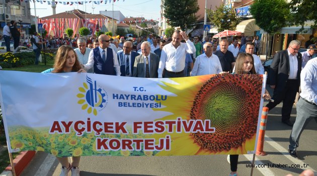 Hayrabolu 26. Ayçiçek Festivali Başladı