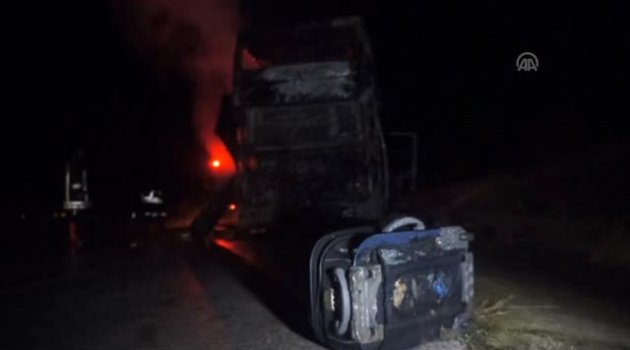 Kırklareli'de Otobüs Yangını