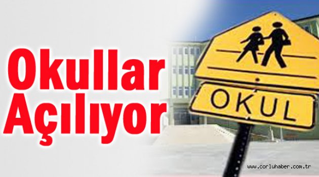 Okulların Açılış Tarihi Belli Oldu