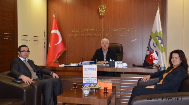 Optimed Hastanesi’nden Başkan Yüksel’e Ziyaret