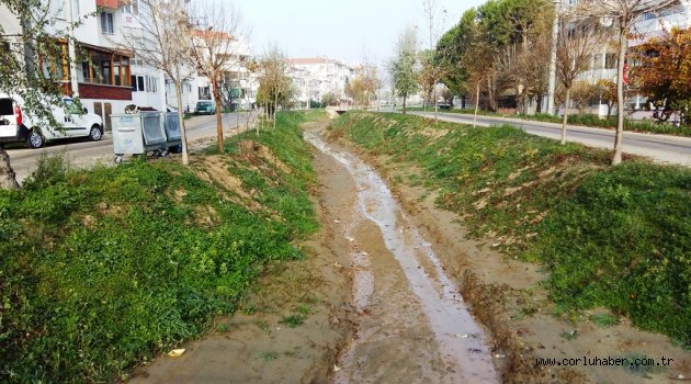 ŞARKÖY OLUKBAŞI DERESİ TEMİZLENİYOR