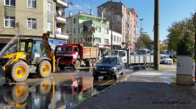 Su patlağı vatandaşa yaradı