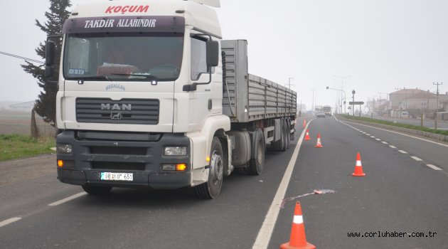 Tir'ın Çarptığı Yaşlı Kadın Ağır Yaralandı