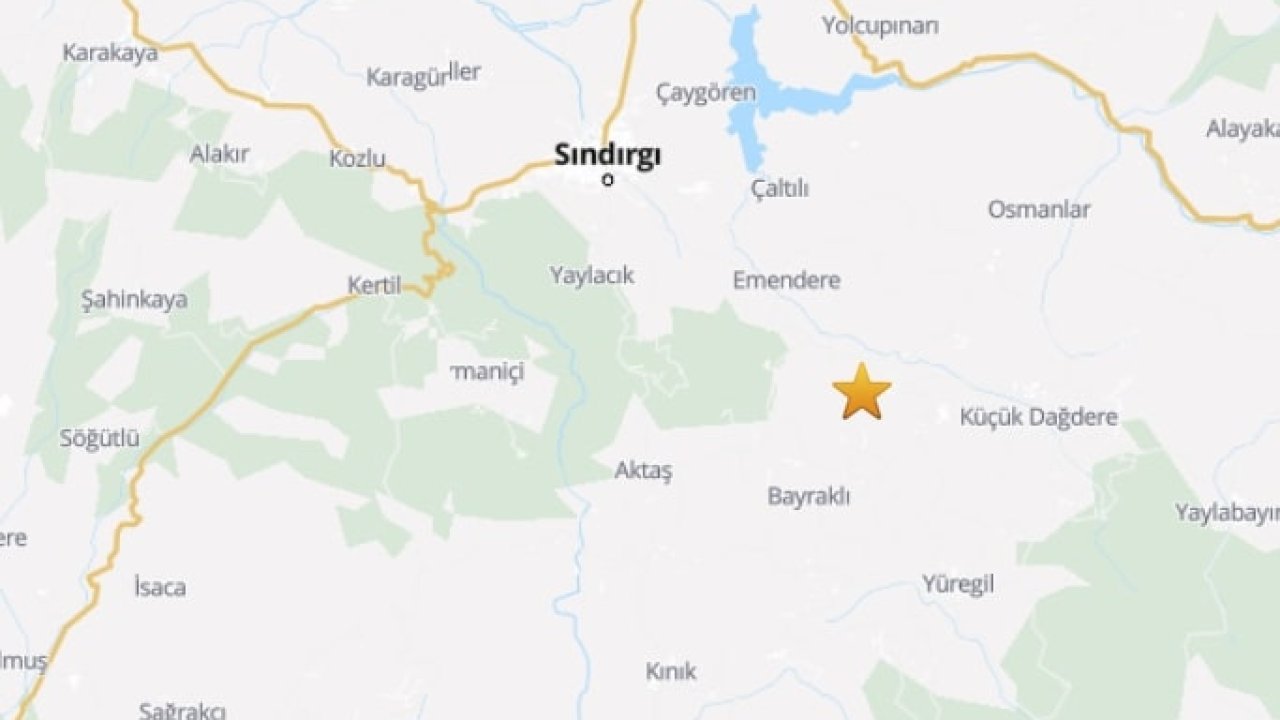 Balıkesir Sındırgı&#039;da 4.1 büyüklüğünde deprem