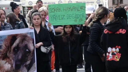 Bursa’da hayvan hakları için eylem düzenlendi