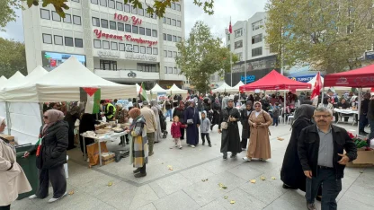 Çorlu’da Gazze için yardım kermesi düzenlendi