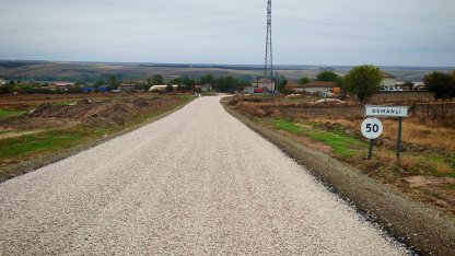 Edirne’de 6 kilometrelik yol bakanlığın desteğiyle asfaltlandı