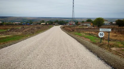 Edirne’de 6 kilometrelik yol bakanlığın desteğiyle asfaltlandı