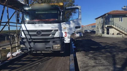 Edirne'de taşıma sınırını aşan kamyon sürücülerine 153 bin lira ceza