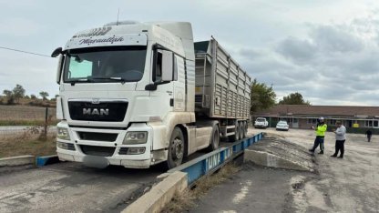 Edirne'de taşıma sınırını aşan kamyon sürücüsüne 51 bin lira ceza