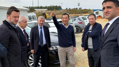 Keşan organize sanayi bölgesinde tesis kuracak şirketten saha incelemesi