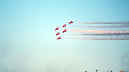Kırklareli’de Türk Yıldızları’nın gösterisi nefes kesti
