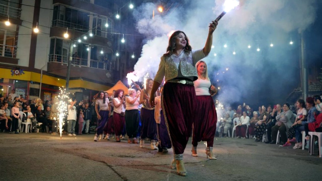 Kore Mahallesi&#039;nde renkli şalvar gecesi