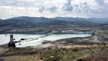 Naip Barajı'nda su seviyesi yüzde 1'in altına düştü