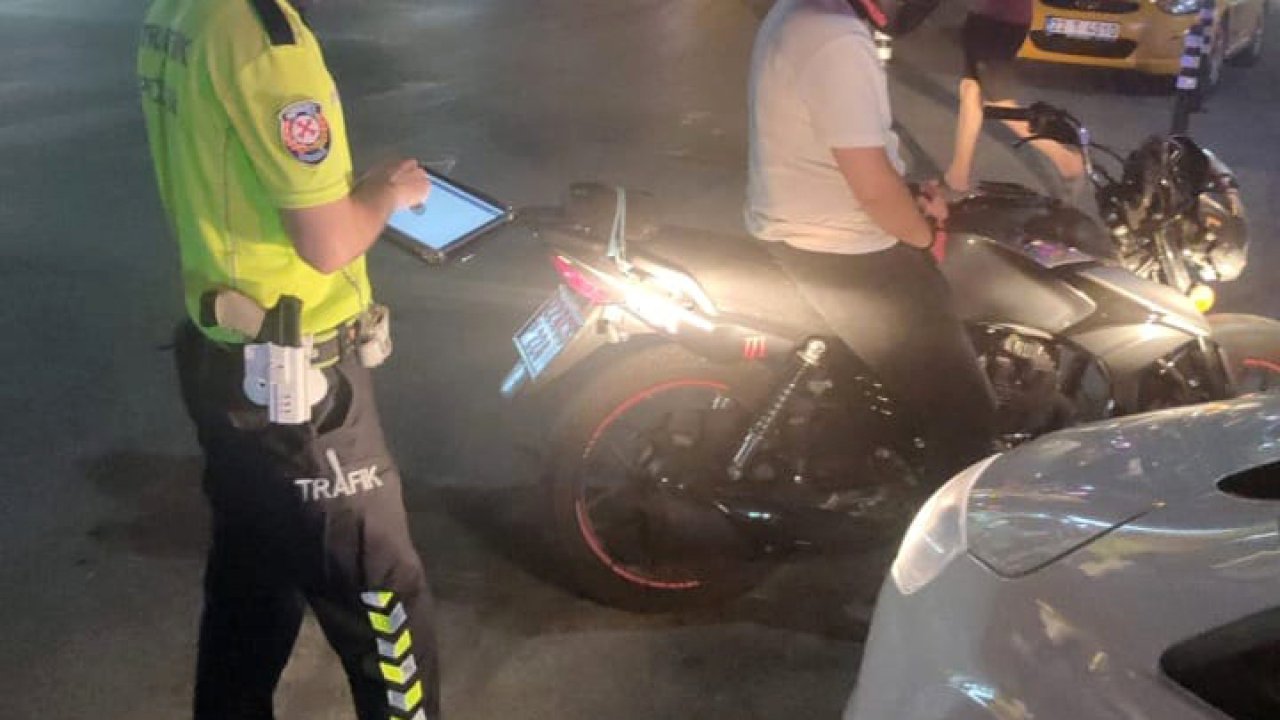 Polisten kaçmak isteyen ehliyetsiz motosiklet sürücüsüne 40 bin lira ceza