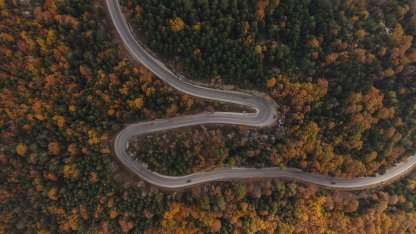 Uludağ’ın sonbahar güzelliği dronla görüntülendi