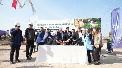 Yenişehir’de 13 bin metrekarelik hayvan bakımevi ve doğal yaşam alanının temeli atıldı