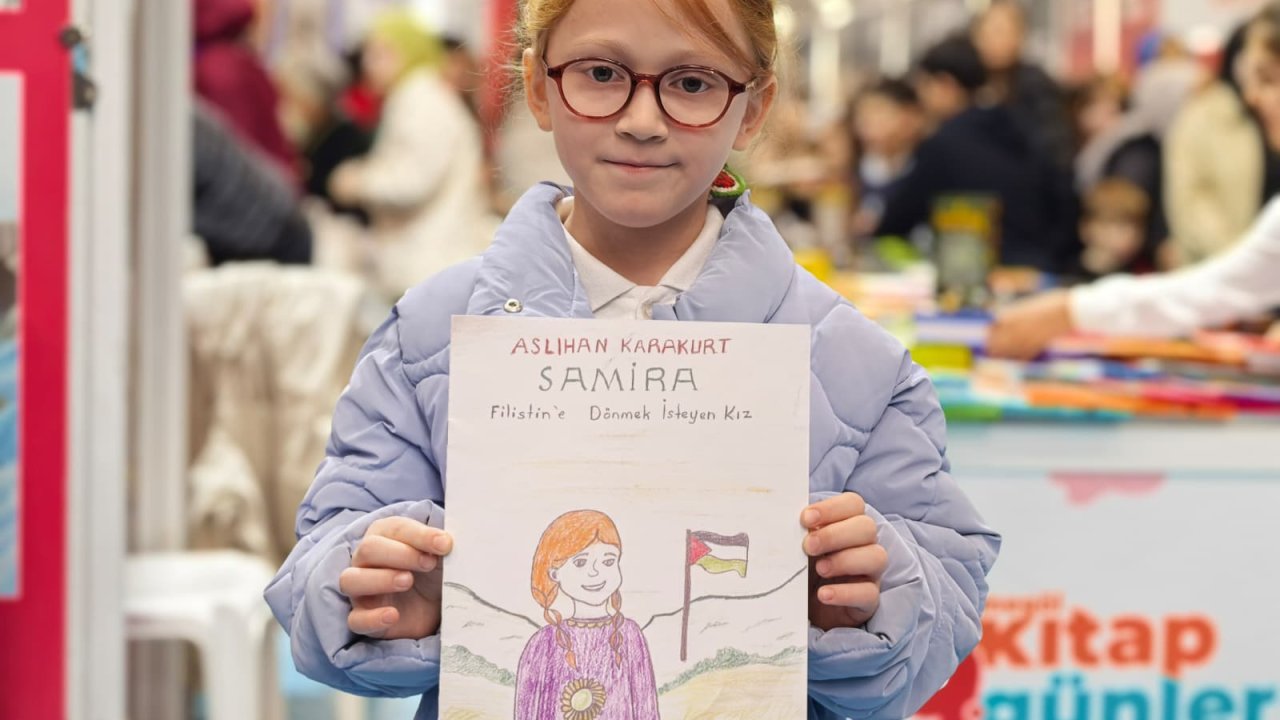 9 yaşındaki Aslıhan, yazdığı hikaye kitabının gelirini Filistin&#039;e bağışlayacak