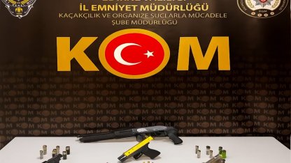 Bazanın içinde silah bulundu; 1 gözaltı