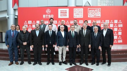 BTSO, Özbekistan Büyükelçisi İlkhom Khaydarov'u ağırladı