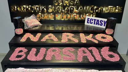 Bursa'da 20 bin adet ecstasy hap ele geçirildi; 1 gözaltı