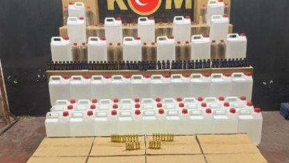 Bursa’da bin 32 litre etil alkol ele geçirildi