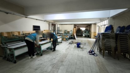 Bursa’da denetimli serbestlik yükümlüleri atıl durumdaki okulu yeniledi