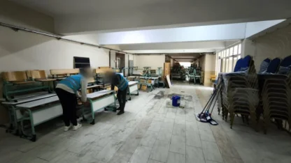 Bursa’da denetimli serbestlik yükümlüleri atıl durumdaki okulu yeniledi